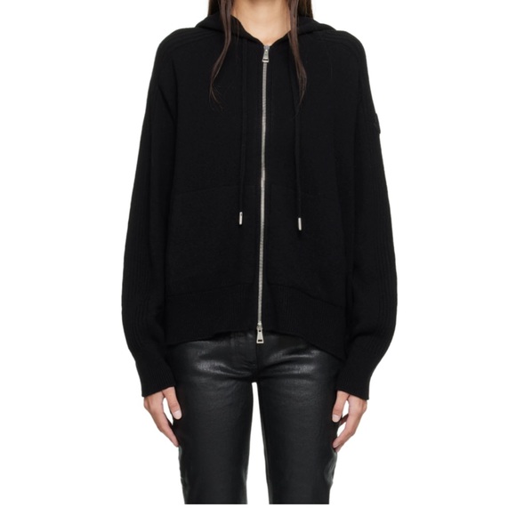 Moncler black cashmere hoodie - Picture 1 of 3